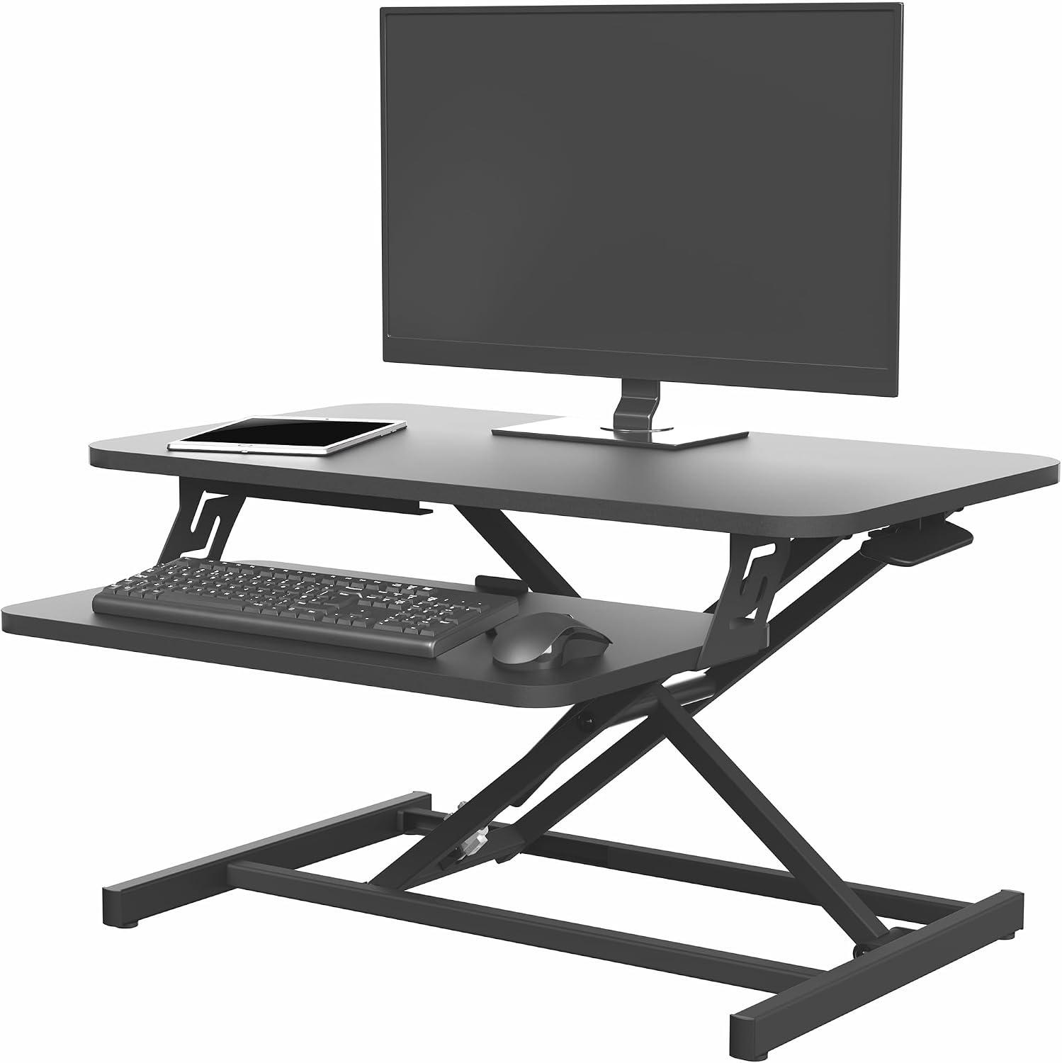 VIVO Black 28 in Standing Desk Converter