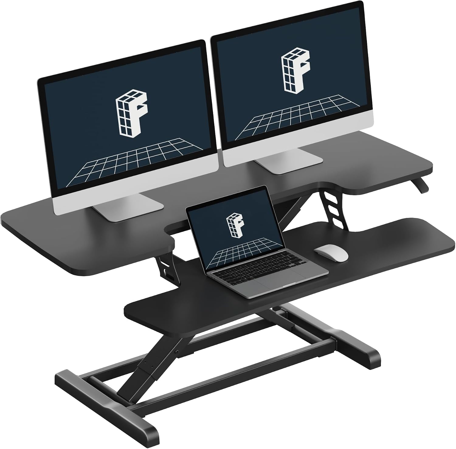 FLEXISPOT Standing Desk Converter, 42 inch, Black
