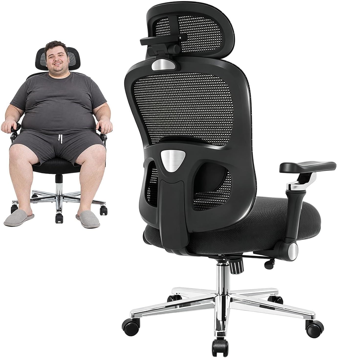Big & Tall Ergonomic Office Chair Heavy Duty Desk Chair